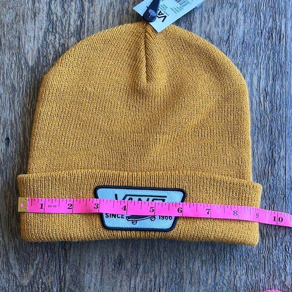 Vans “Milford” Beanie. Golden/yellow color with black and white Vans patch. NWT - Picture 9 of 11